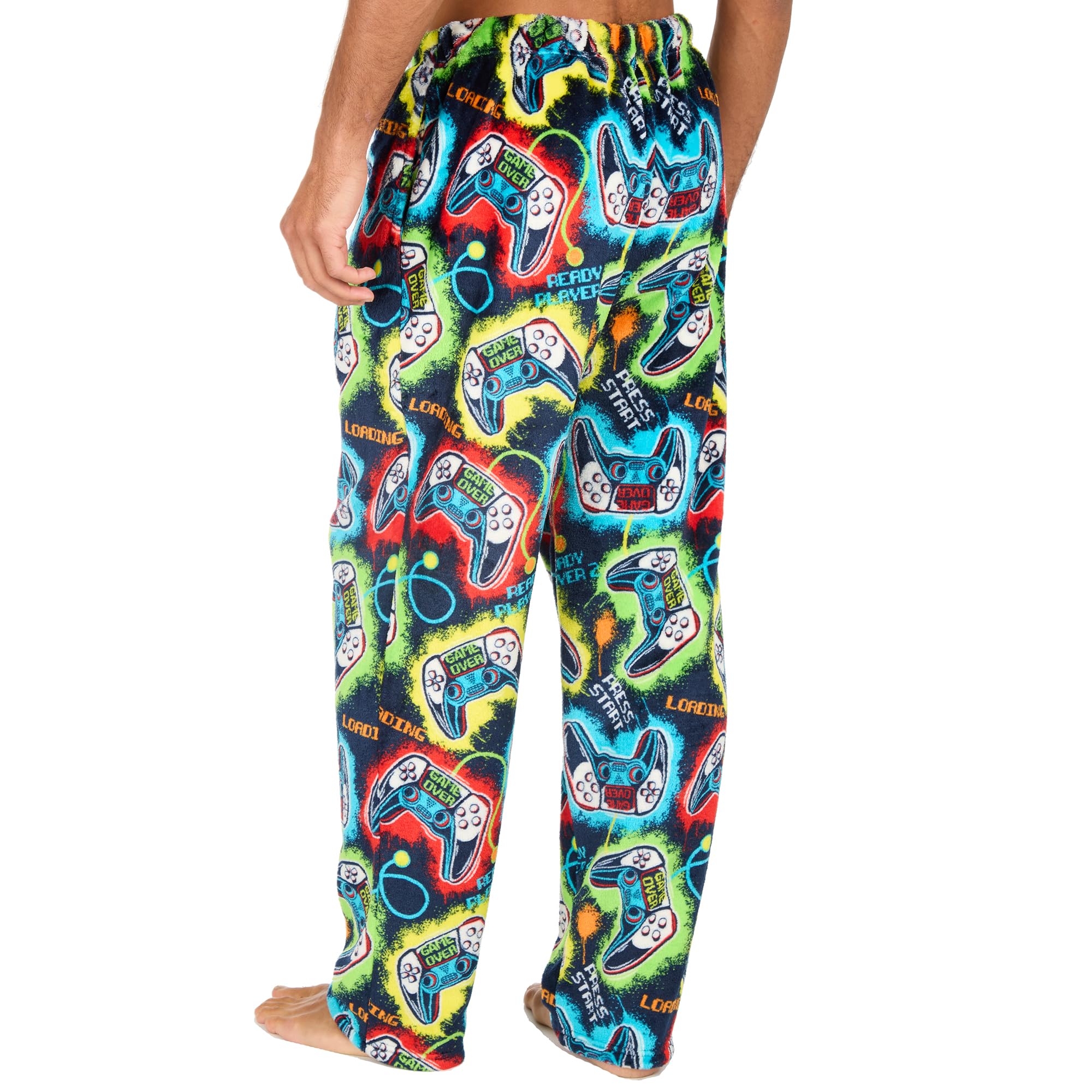 Pantalon de survêtement en pyjama polaire pour hommes Tom Franks M-2XL, unis ou à motifs