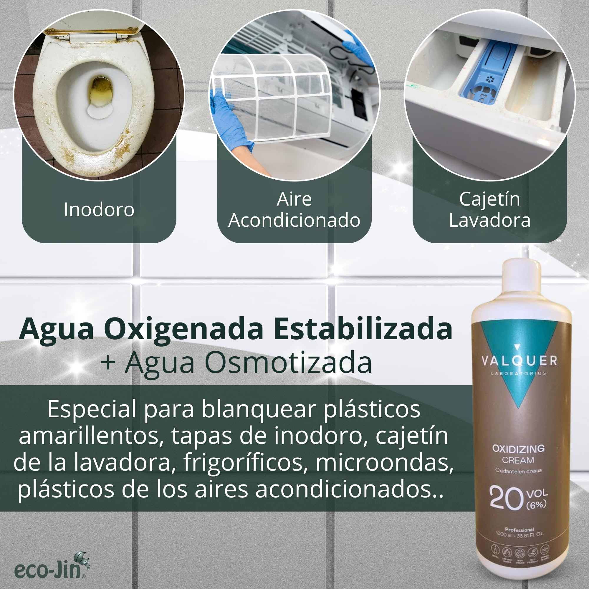 Eco-Jin Pack Chronos Canela Naranja | Crema Oxidante Valquer | Difusor | Bayeta Microfibra | Estropajo Con Esponja | Cepillo para Juntas | Limpiador Multiusos