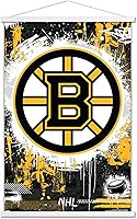 Vista 9 de Trends International NHL Boston Bruins - Póster de pared con logotipo Maximalist 23 con marco magnético