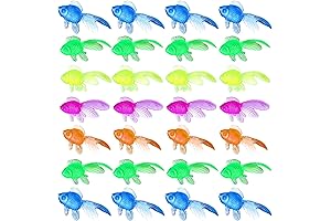 WILLBOND 100 Pieces Mini Plastic Goldfish for Kids Party Favors