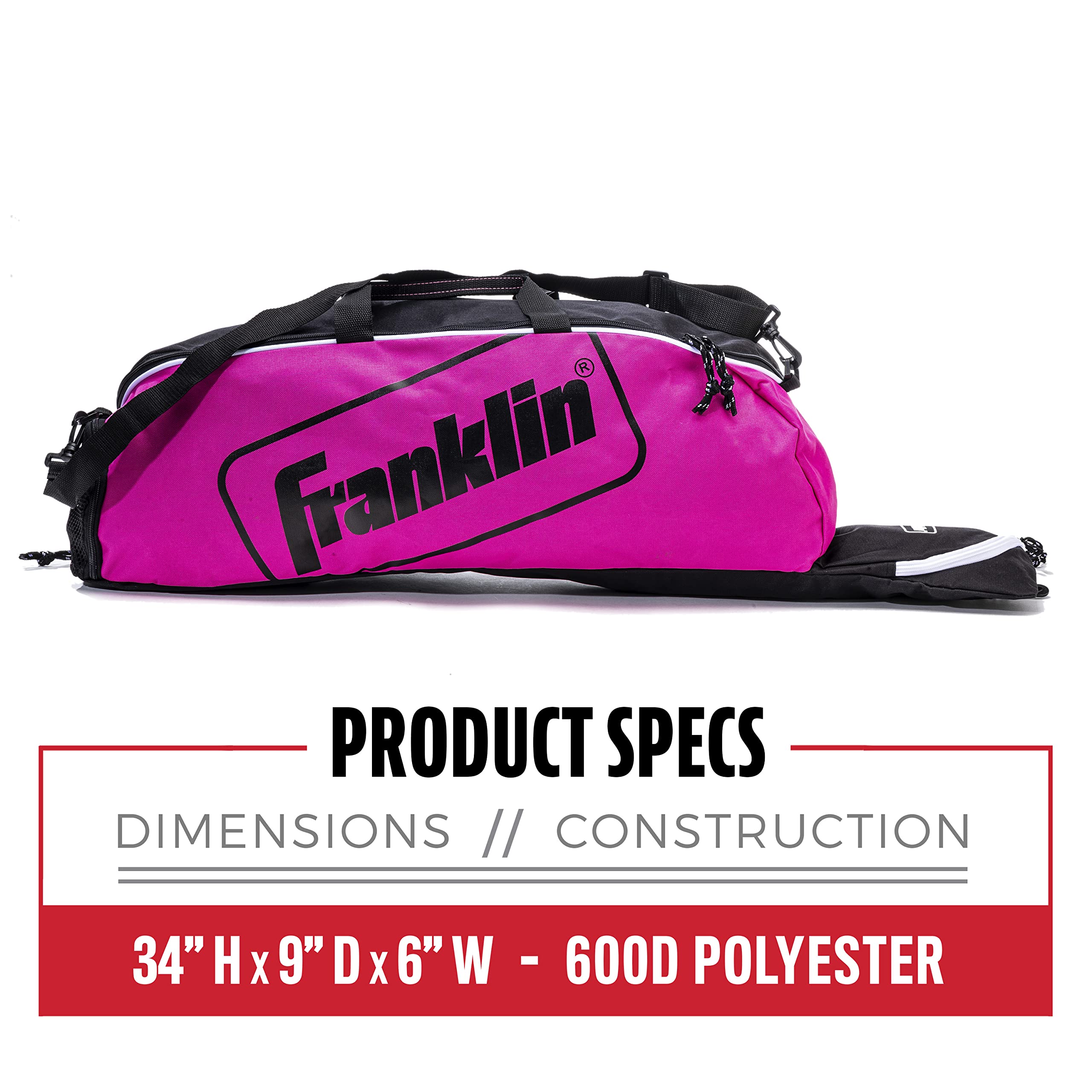 Franklin Sports Junior Equipment Bag (różowy)