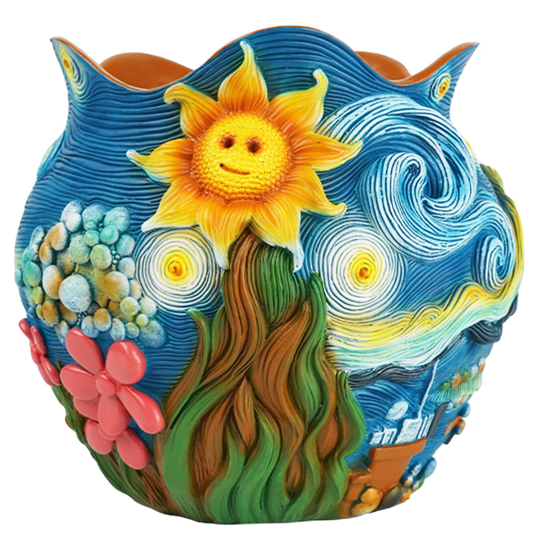 Pot de plante mignon en résine une idée cadeau artistique et drôle de jardin