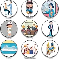 Vista 7 de Carrete retráctil con cierre de garra y clip para tarjeteros de identificación (paquete de 2)