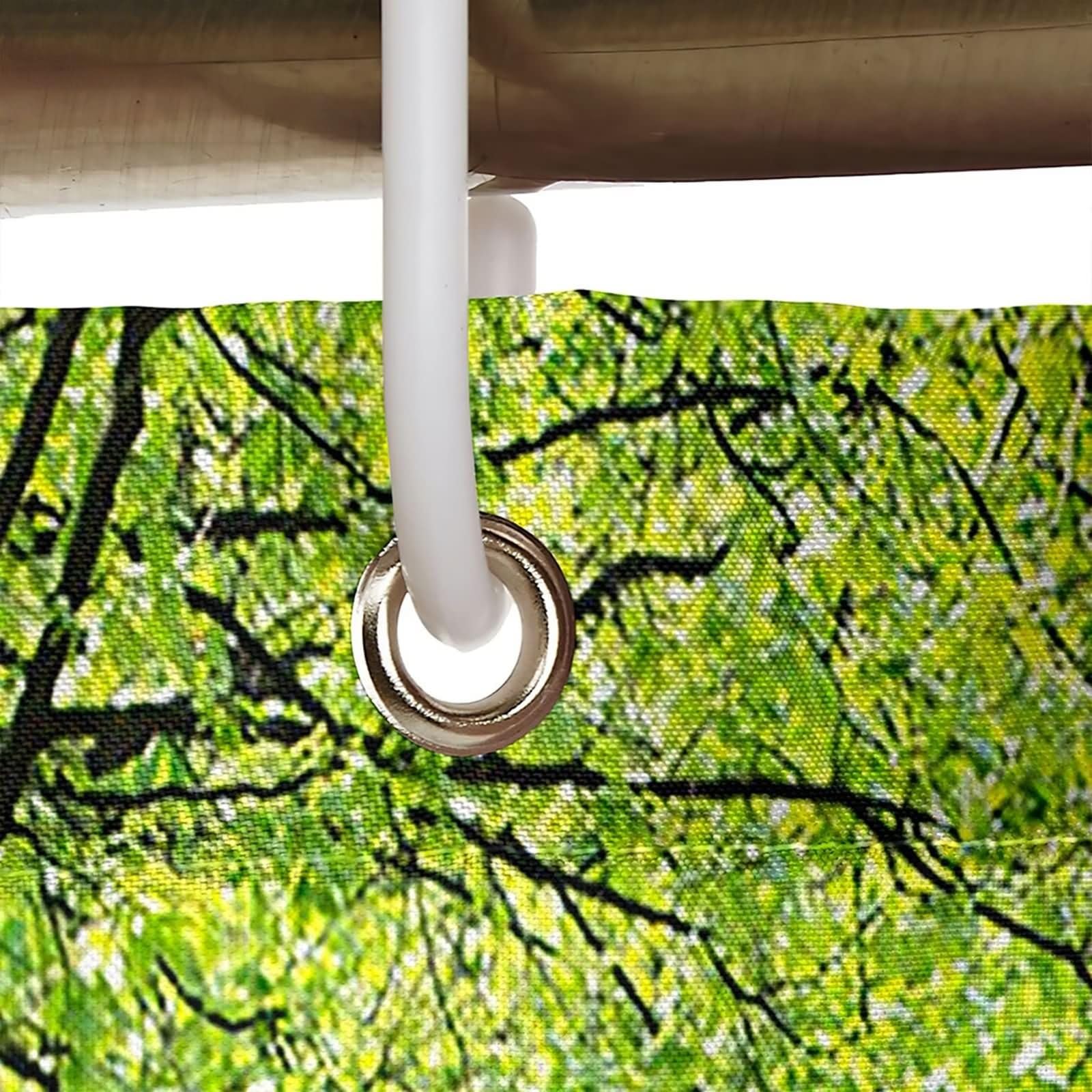 Duschvorhang 180X200, Textil Duschvorhang Grün Parkbäume Wiese Schöner Duschvorhang