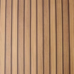 Panel Listones Fresco Rollo de papel pintado con paneles de listones de madera natural, aplicación de papel, color marrón madera natural, gran valor, diseño de moda, adecuado para cualquier habitación,