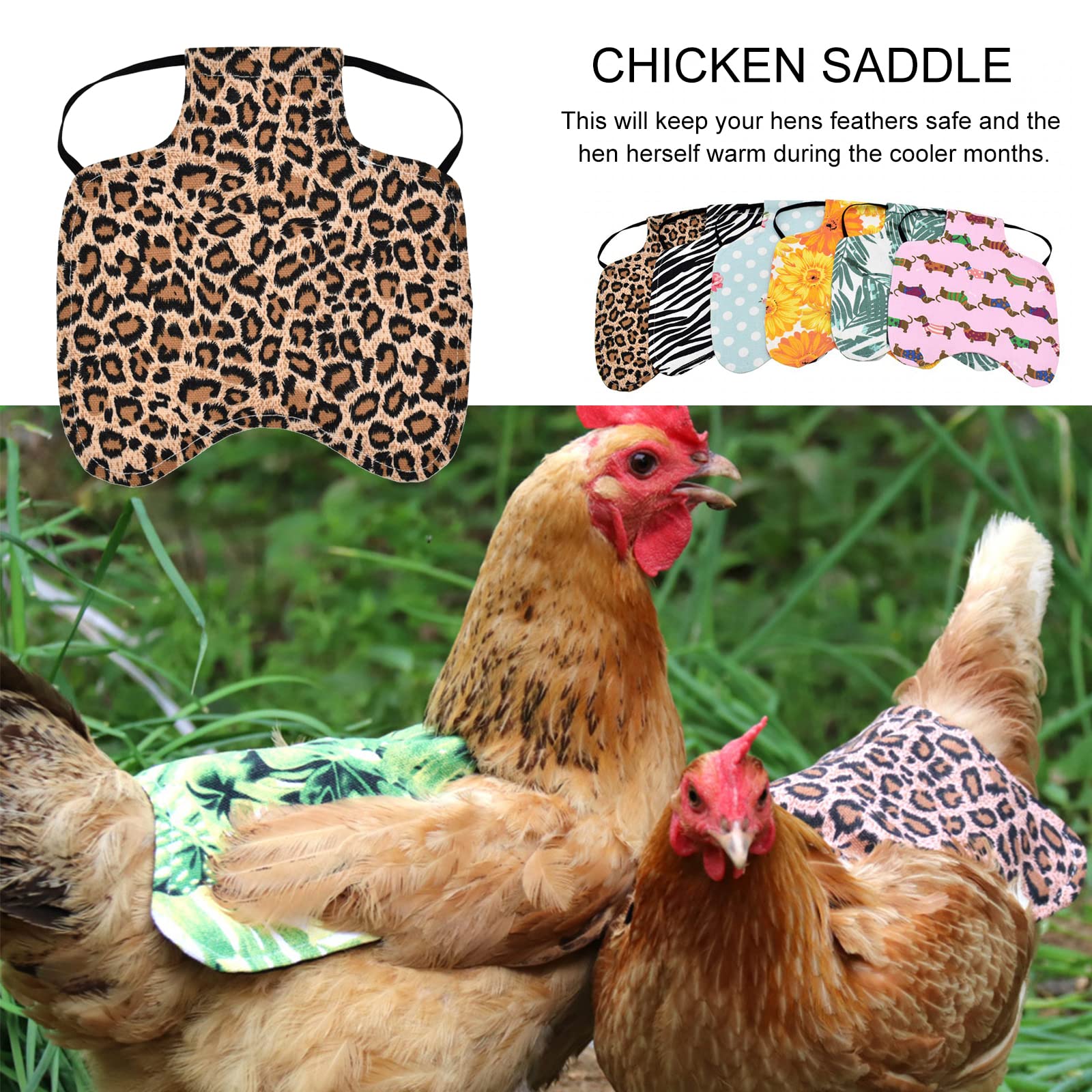 Sctmda Hühnersattel Set - 3x Tretschutzwesten Für Hühner