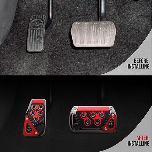 Miniatura 7 de Fundas universales para pedal de freno y pedal de gas, 2 unidades, fundas para pedal de automóvil, para deportes de automóviles, gasolina,