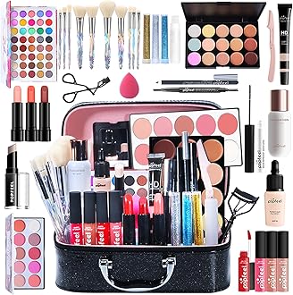Makeup Set, 35 Pcs Makeup Kit for Women Full Kit, All-In-One Makeup Kit for Teenage Girls, Includes Eyeshadow Blush Lipstick Concealer etc, Pro Multi-purpose Essential Starter Bundle Set