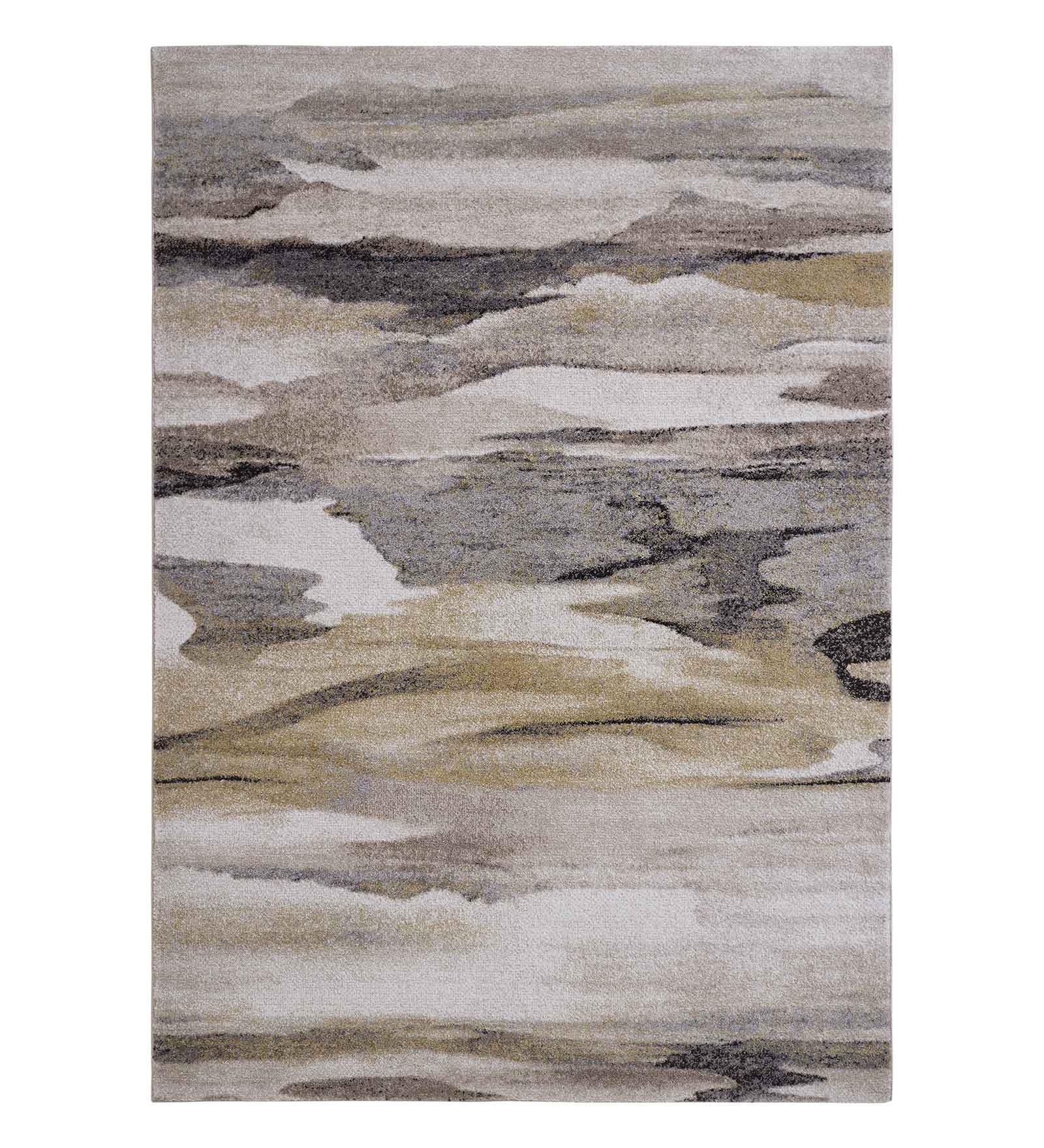 Obsessions Large Indoor Rug Polypropylene Carpet with Abstract Pattern Jute Non-Slip Backing, Ideal for Bedroom & Living Room 6x9 feet, Olive-picture-11