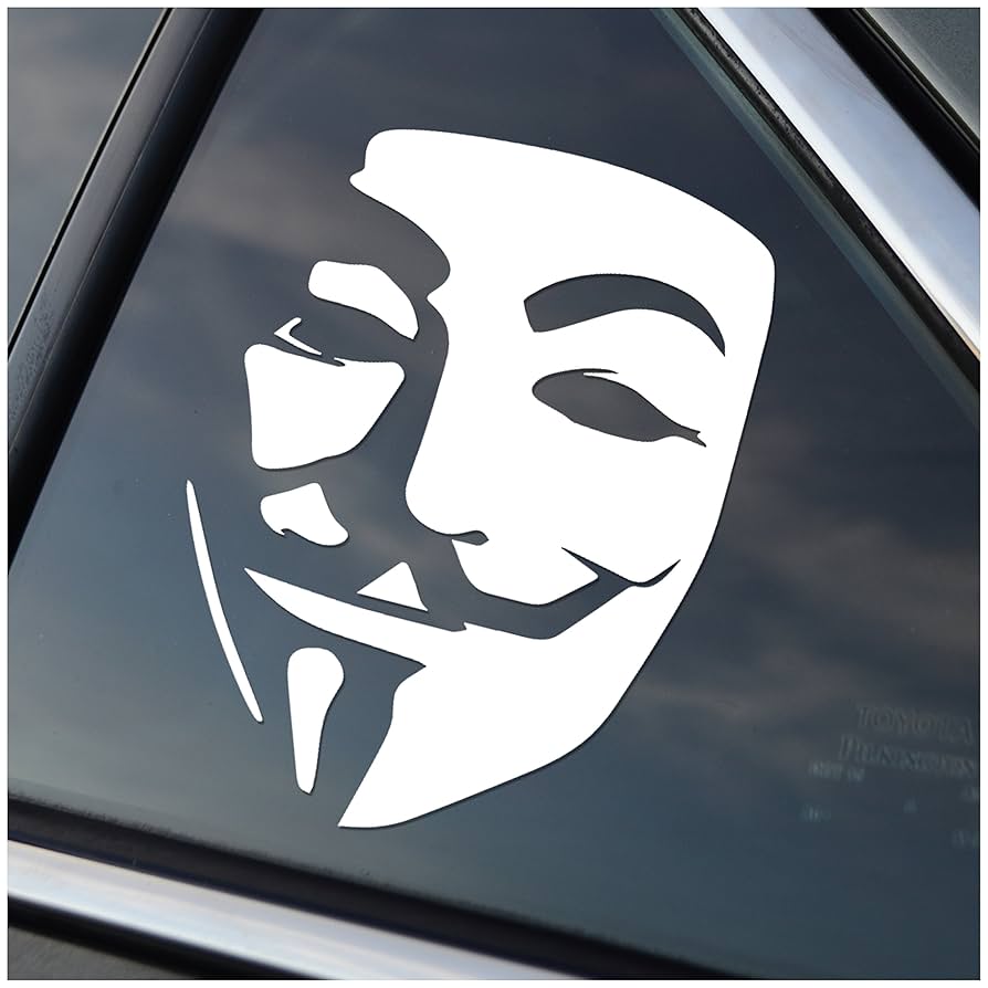 Amazon.com: Anonymous Decal for Cars, Trucks, Trailers