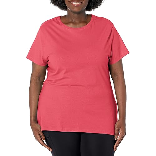 JUST MY SIZE Women's Plus-Size Short Sleeve Crew Neck Tee