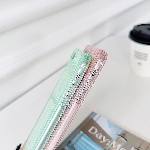 Miniatura 6 de SKYLMW Funda para iPhone 6 Plus, iPhone 7 Plus, iPhone 8 Plus, 5.5 pulgadas, TPU suave, delgada, 3D, transparente, patrón de diamante, funda para