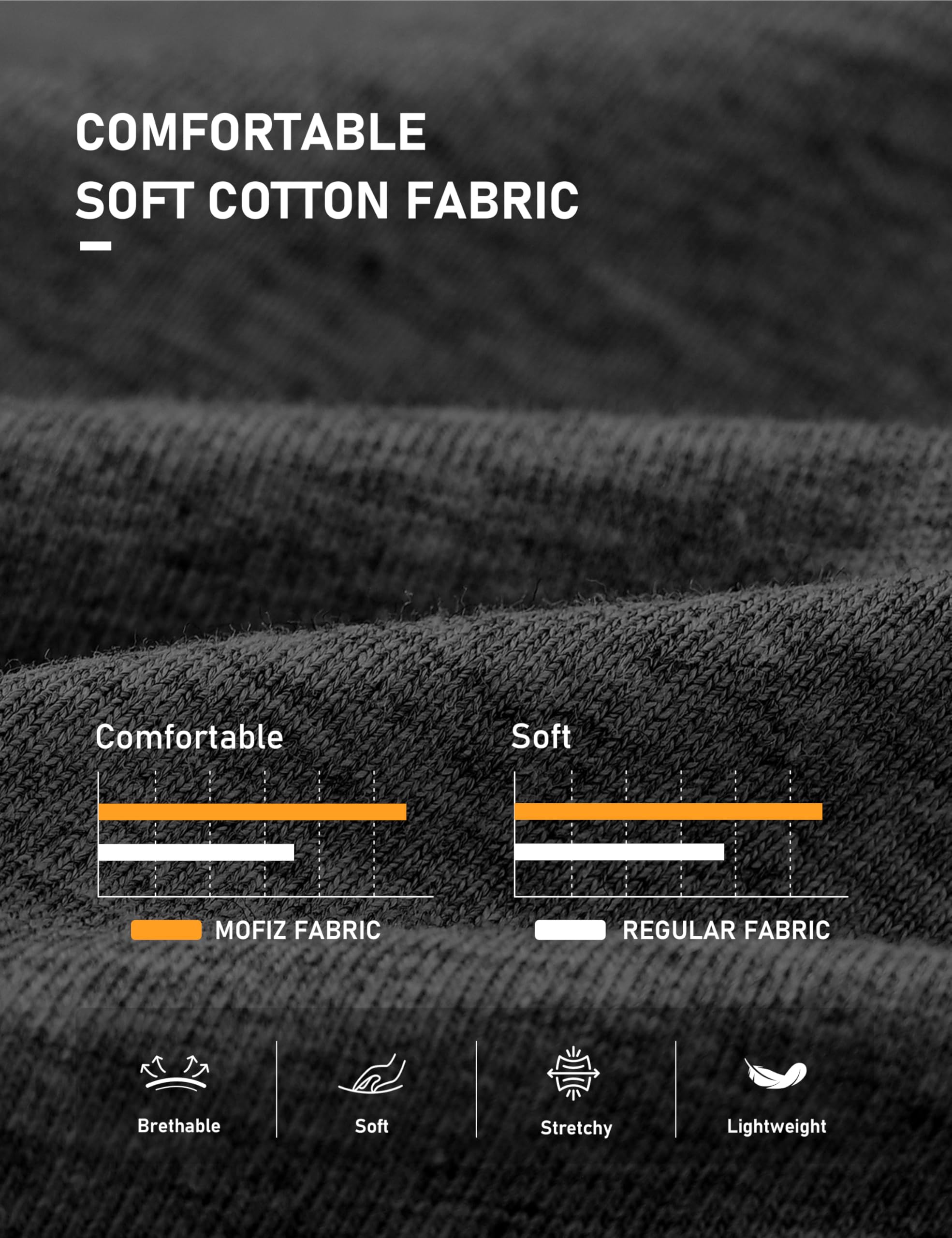 MoFiz Pigiama da uomo lungo, in cotone, con bottoni | Comodo, scollo a V, pigiama da uomo con bottoni, a maniche lunghe, tuta da casa, biancheria da notte, loungewear