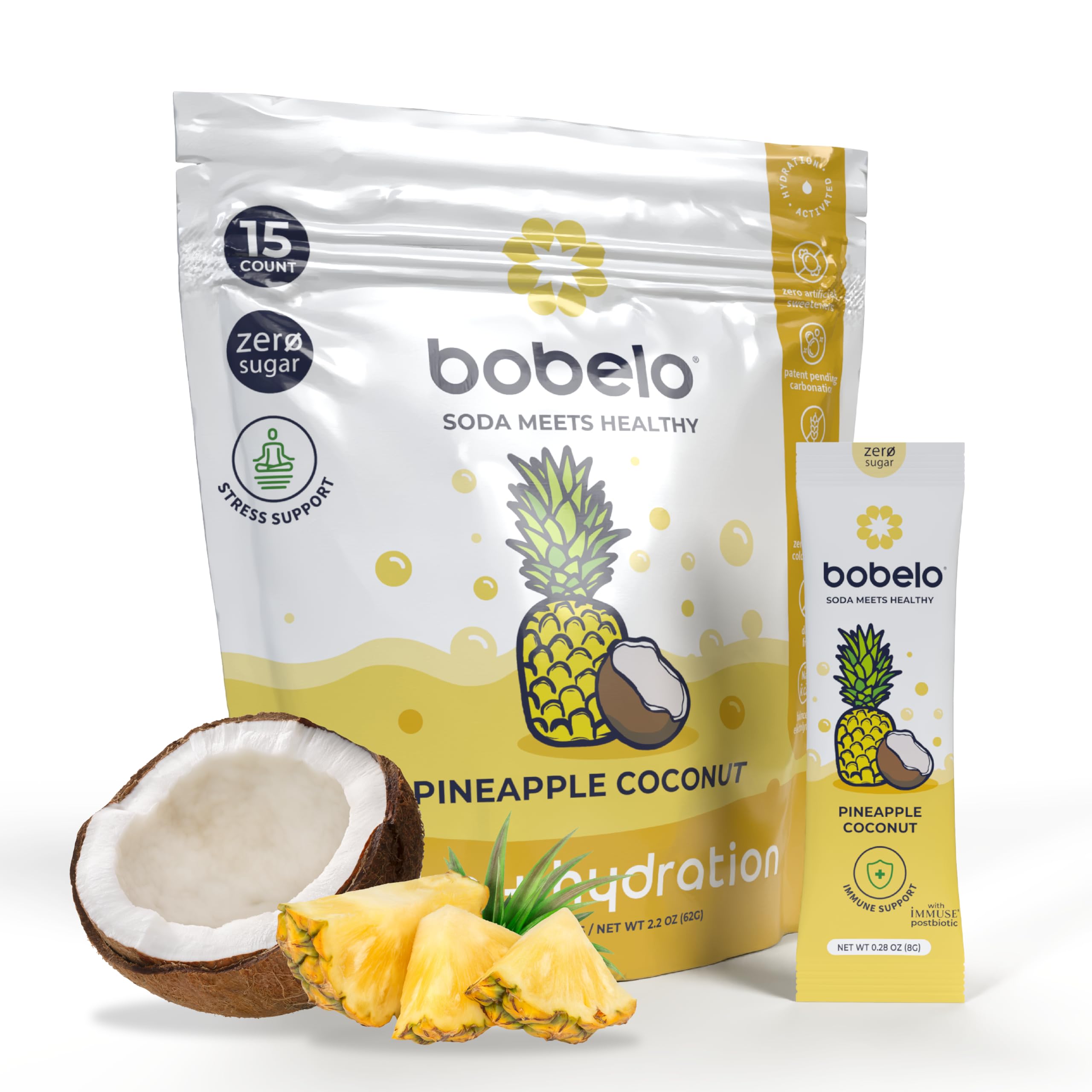 ♥【BOHOBOCO】ボホボコ　シーソルトキャラメル　2個セット　②1201 Amazon.com: Bobelo Self-Carbonating Electrolyte Drink Mix Packets