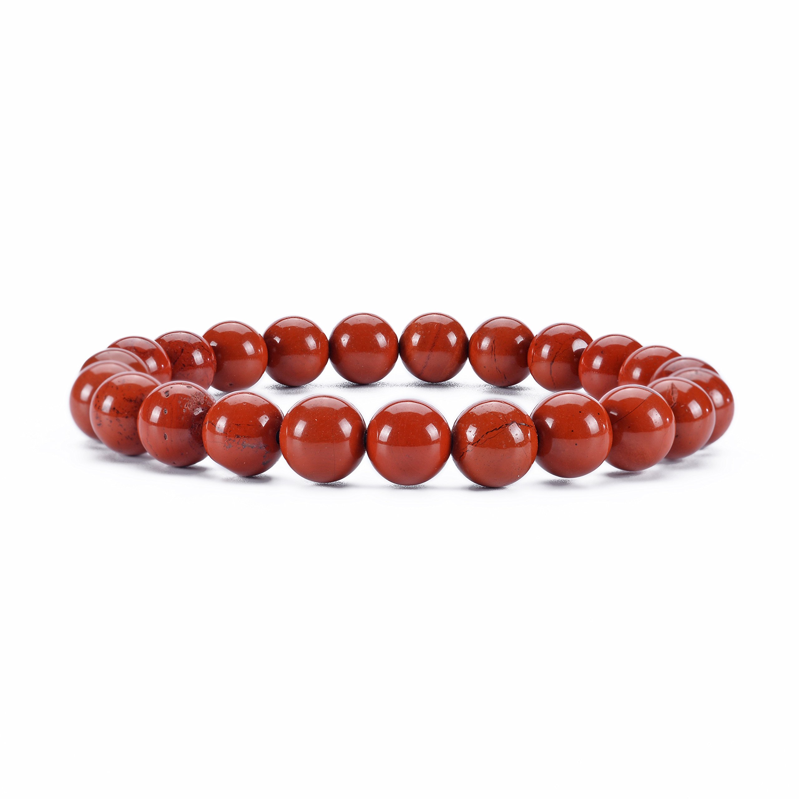 Cherry Tree CollectionGemstone Beaded Stretch Bracelet 8mm Round Beads 7'