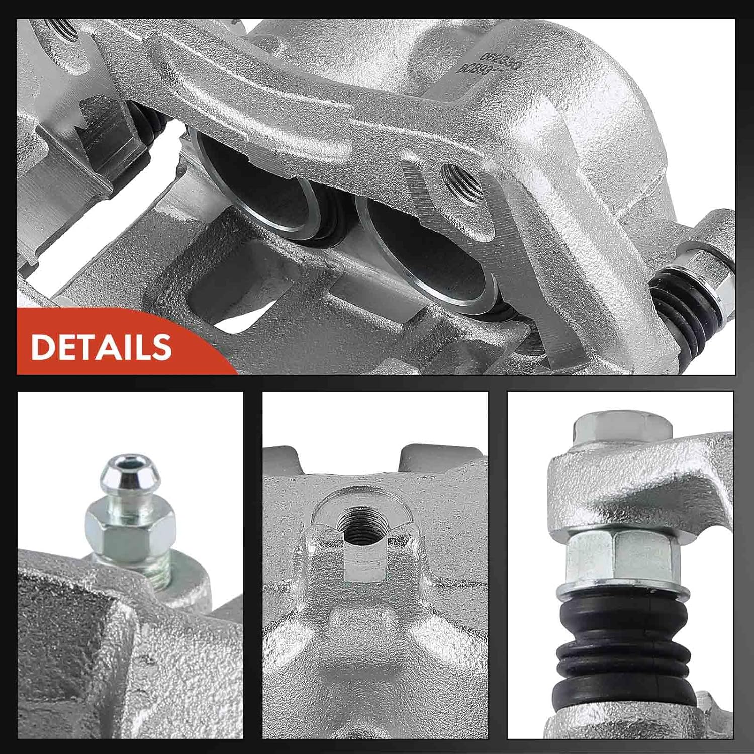 A-Premium Disc Brake Caliper Assembly with Bracket Compatible with Nissan and Suzuki Models - Frontier 2005-2025, Pathfinder 2005-2012, Xterra 2005-2015, Equator - Front Right Passenger Side