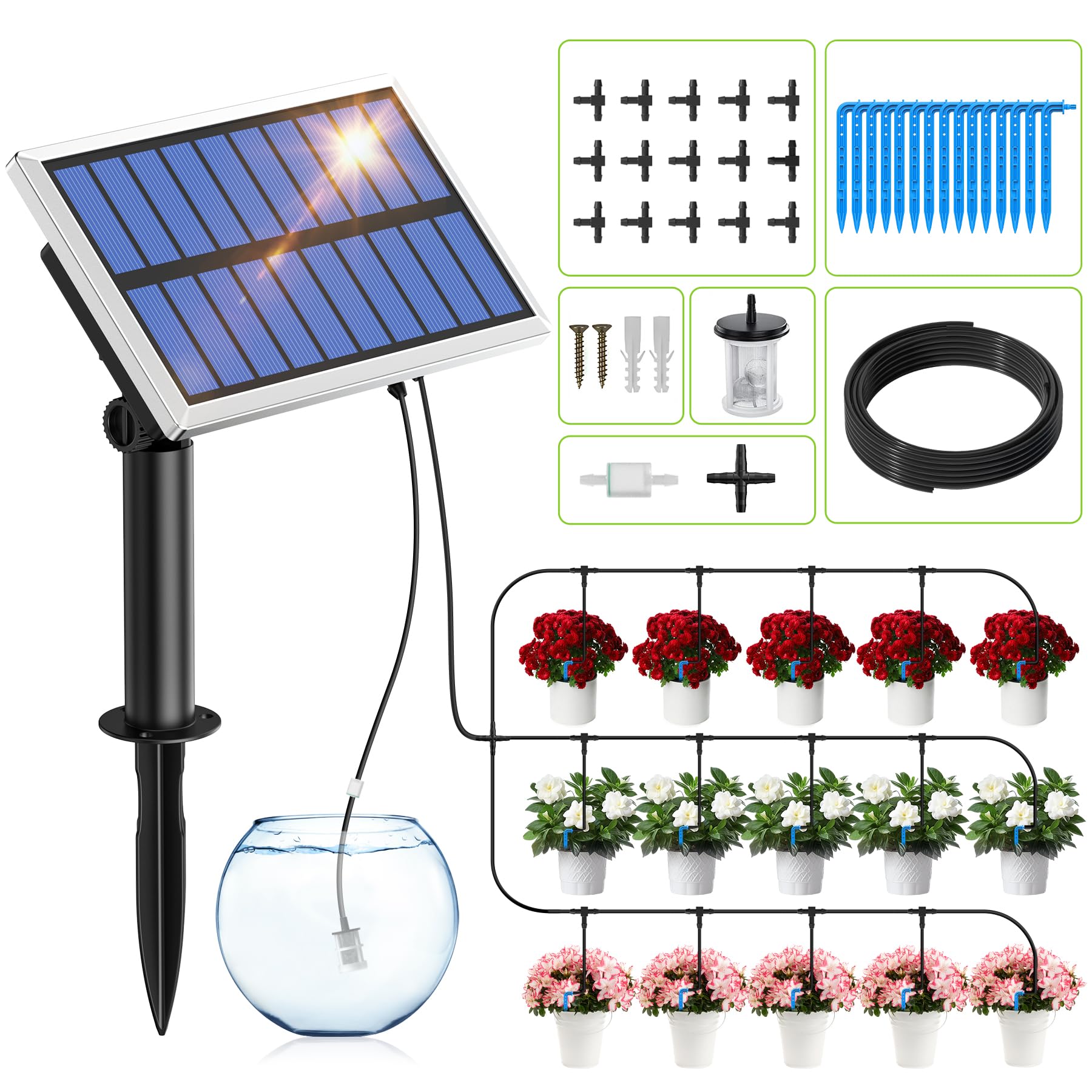 RAINPOINT Automatisch Bewateringssysteem Voor Kamerplanten - Tot 10 Potten Met Timer