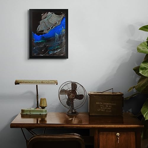 Miniatura 4 de Lost Cabin Edgar Allan Poes Tales of Mystery & Imagination de Harry Clarke  Impresión en marco biselado negro  Reproducción de pintura de obras de