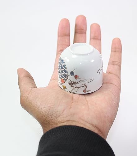 Miniatura 5 de Juego de sake tradicional japonés de porcelana  Juego de 4 tazas 1 decantador de sake japonésinauguración de la casaregaloregalo de