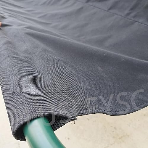 Miniatura 4 de Asiento de repuesto para columpios de patio, funda de asiento de columpio de tela gruesa impermeable 900D, resistente para 23 plazas (color negro,