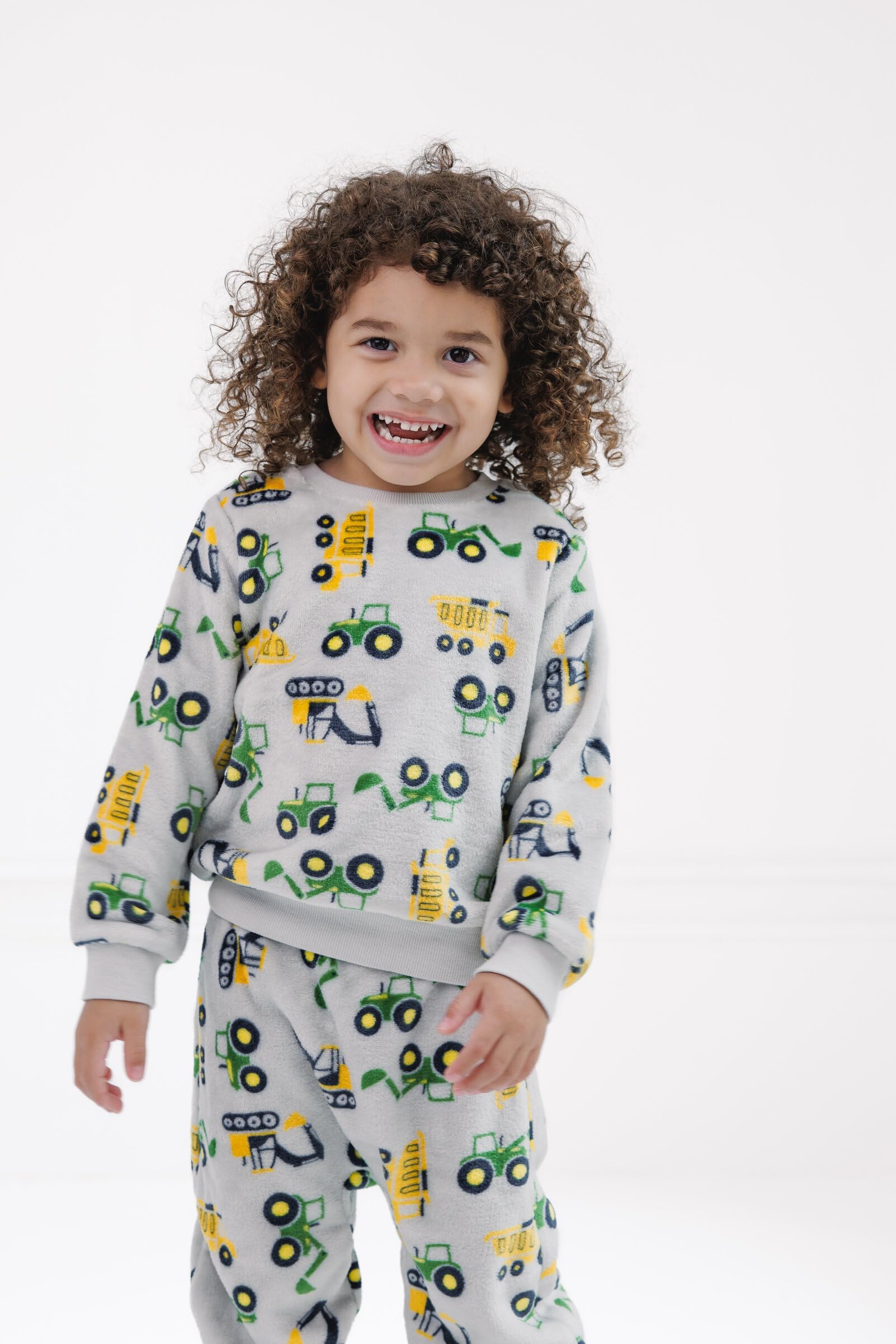 John Deere Jungen 2-teiliges Set aus Fleece Sweatshirt und Hose für Baby & Kinder