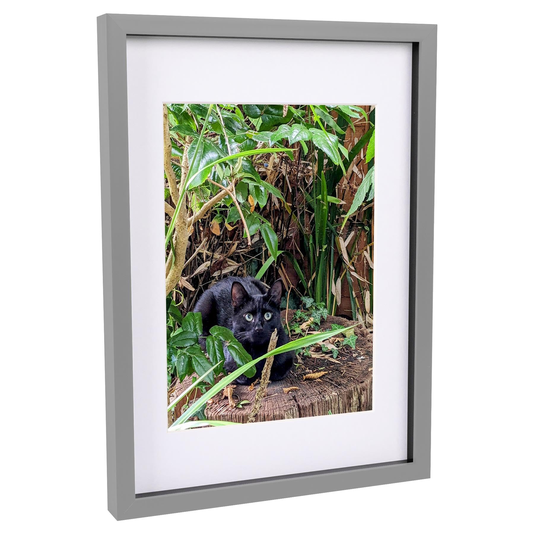 Nicola Spring 3D Box Photo Frame - White Mount - A3 (12" x 17") with A4 Mount - Acrylic