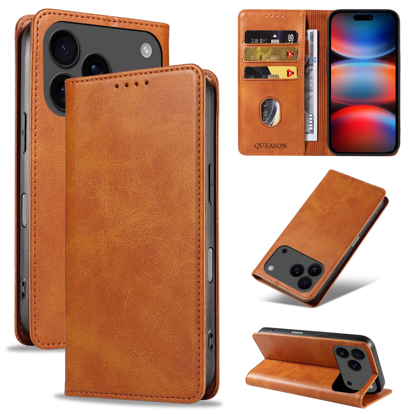 Amazon.co.jp: QUEASON iphone18promax 用 ケース 手帳型 い