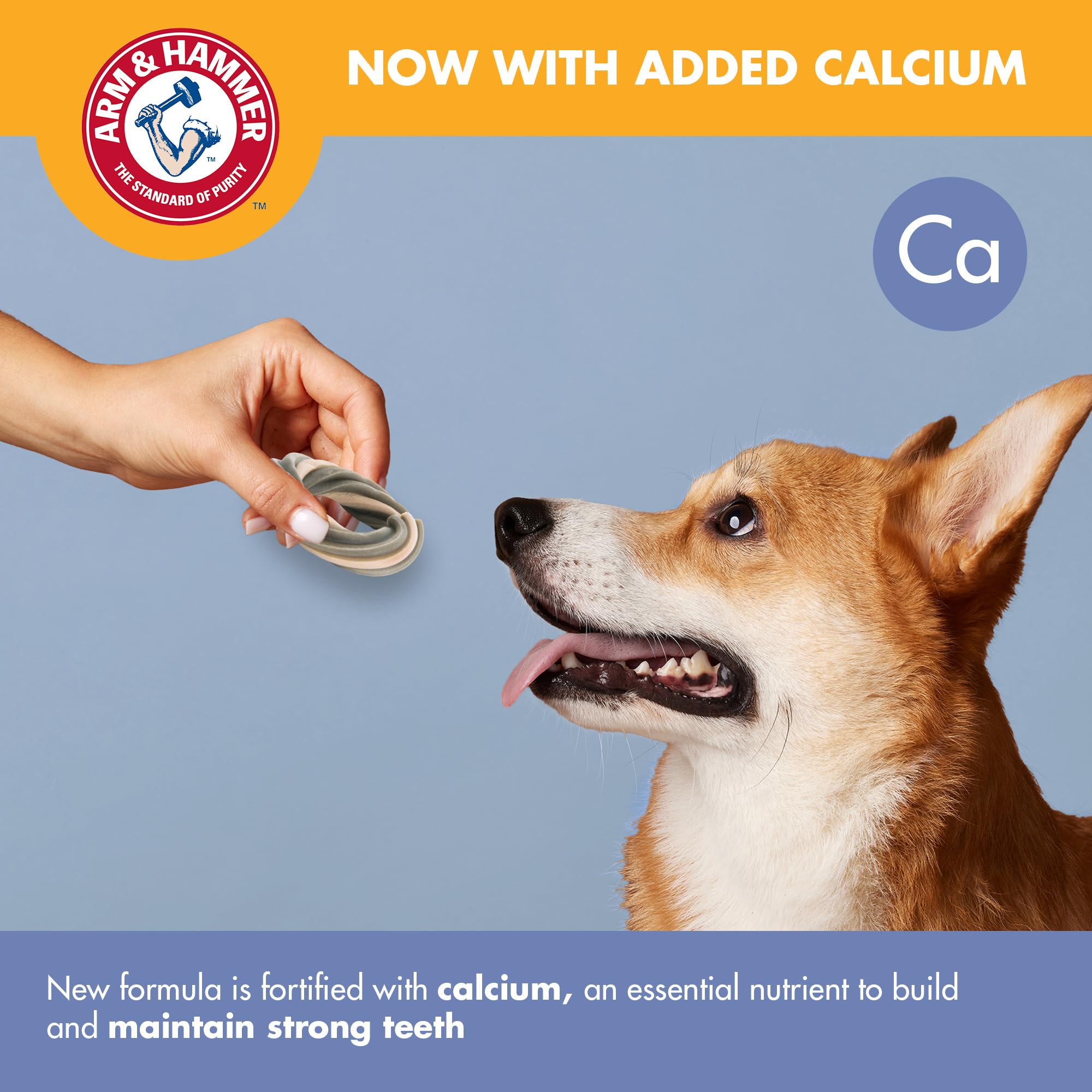 Arm & Hammer for Pets Smoothies Dental Treats for Dogs with Baking Soda and Calcium, Help Fight Bad Breath, Plaque & Tartar without Brushing, Mint, Ring Shaped, 32 Pcs (Packaging may vary) - image 6