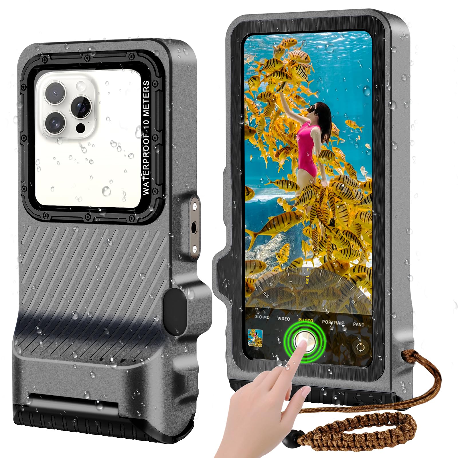 Saupsitnz 2026 Diving Snorkeling Phone Case for iPhone 17/16/15/14/13/12/11 Pro Max/XS/X Samsung Galaxy S25/S24/S23 Professional Scuba Dive Waterproof