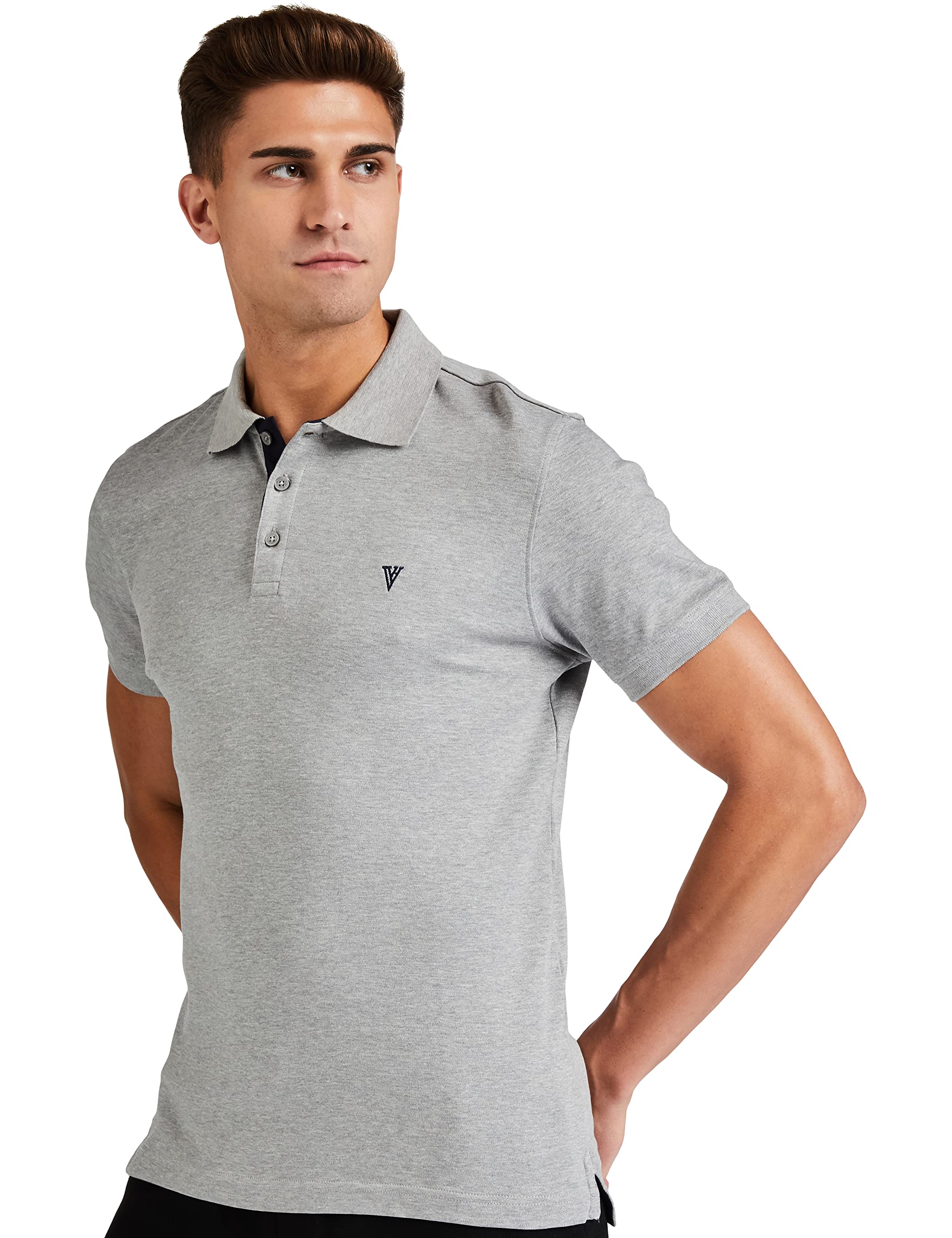 Men's Cotton Regular Fit Athleisure Ultra Soft Polo T-Shirt - Short Sleeve, Textured