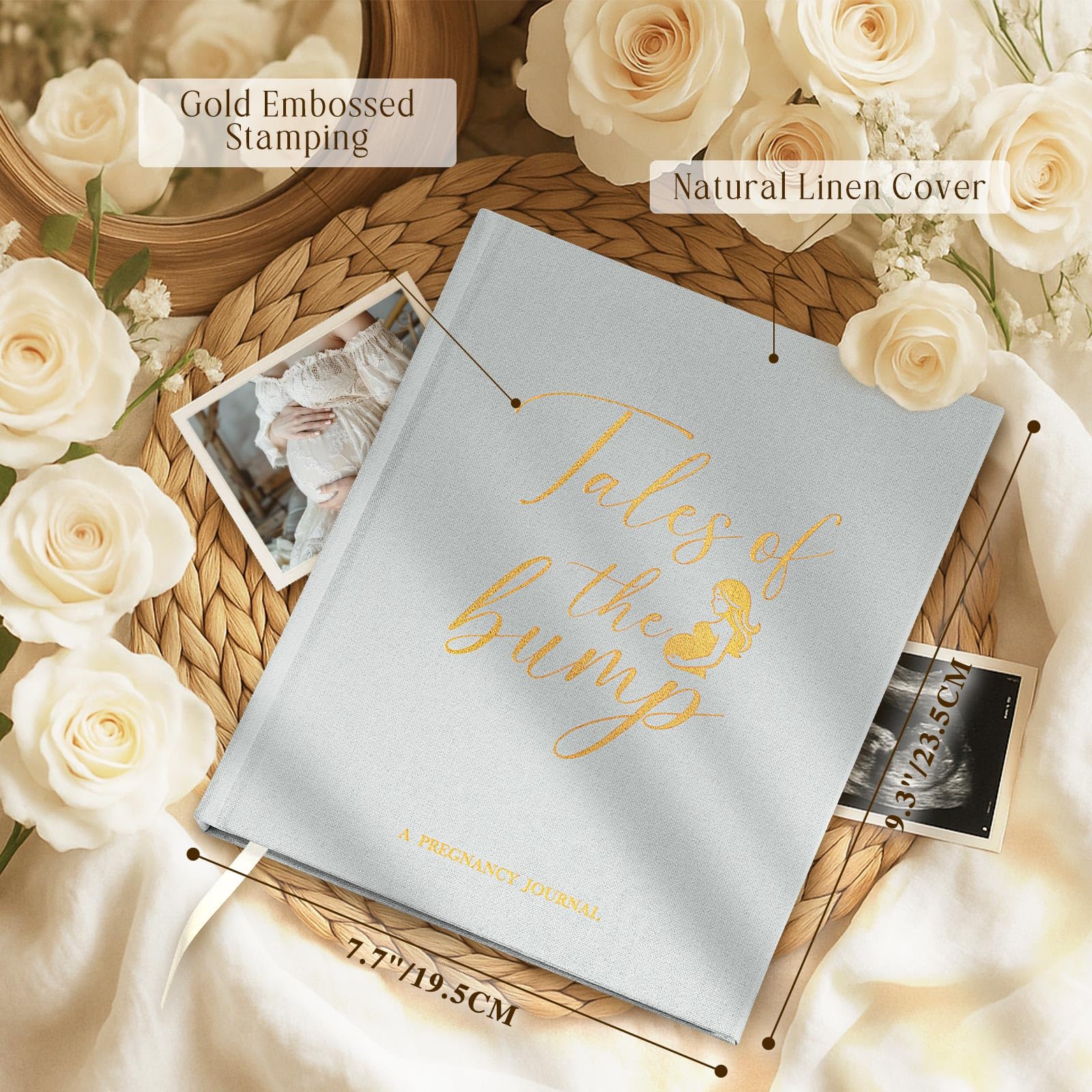 Lanpn My Pregnancy Journal Memory Book for First Time Mom 156 Page Pregnant Announcement Must Have Planner Scrapbook - Image 2