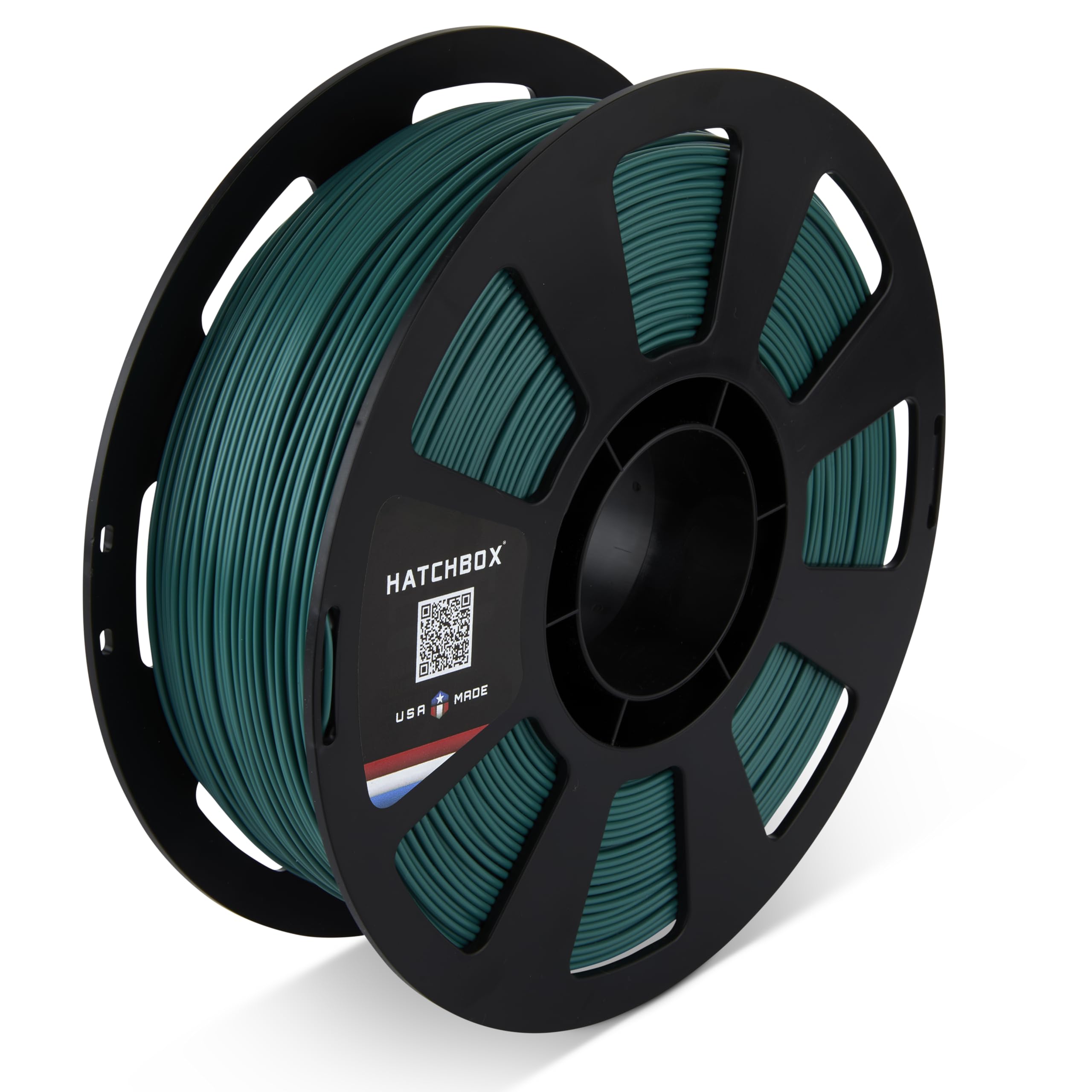 HATCHBOX PLA MAX V2 Teal 3D Printer Filament Made in The USA, 1.75mm Diameter 1 KG Spool, Premium USA Made 3D Printing Filament