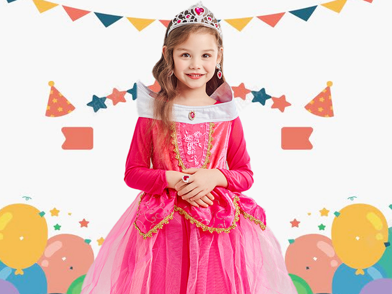 Costume Principessa Bambina Rosa E Bianco - Vegaoo - Foto 9