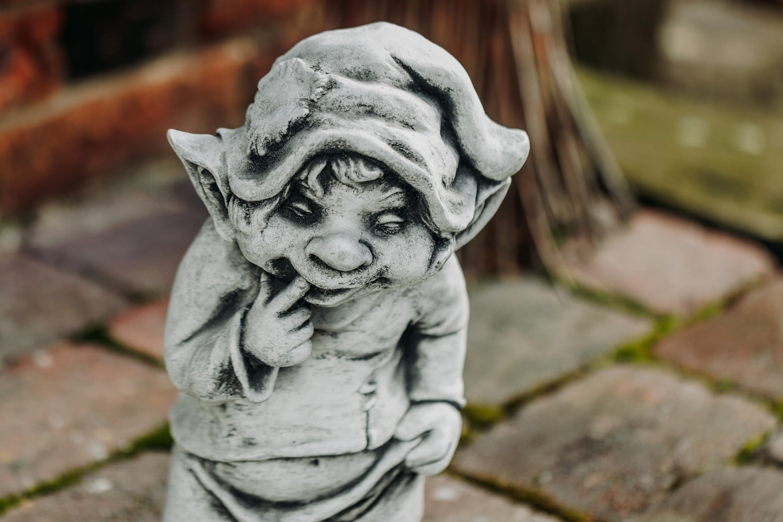 gartendekoparadies.de Duży masywny gnom, co mogę tutaj zrobić Troll goblin goblin wykonany z odlewanego kamienia