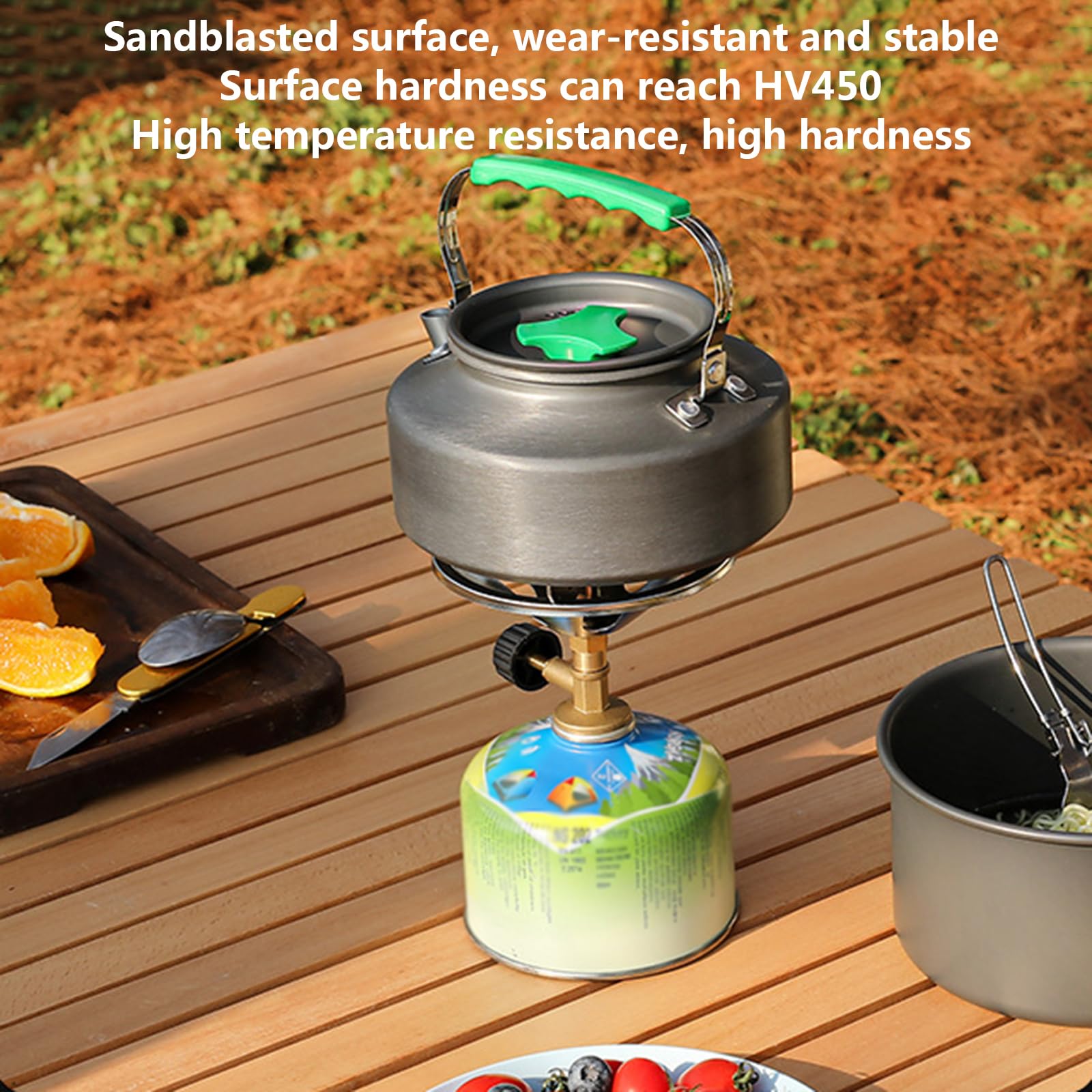 Camping Kochset Für 3-5 Personen Camping Kochgeschirr Set Mit Camping Topf Camping Bratpfanne Und Teekannen Faltbare Kochtopf Set Für Outdoor Picknick Camping Wandern