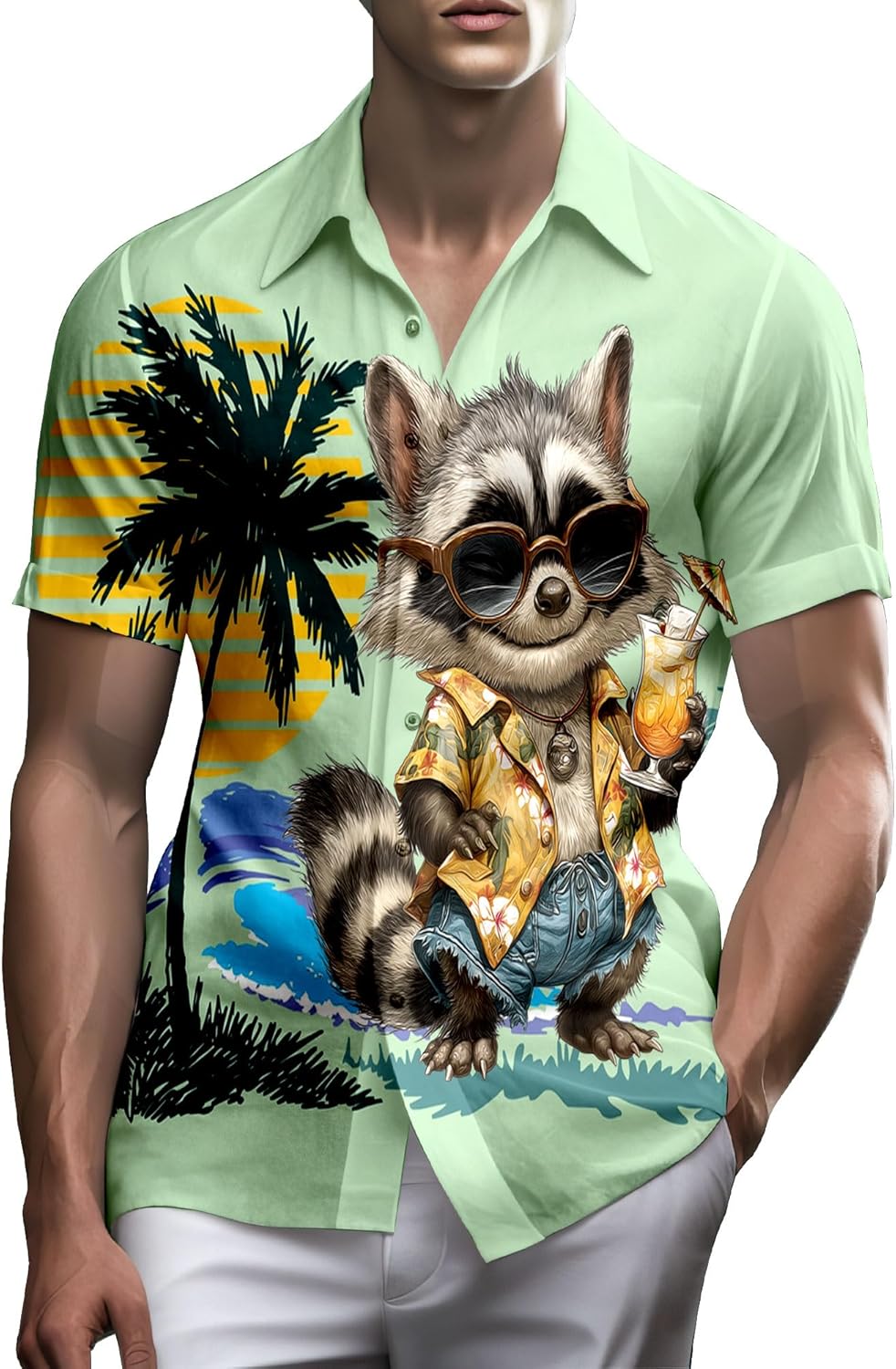 Raccoon Hawaiian