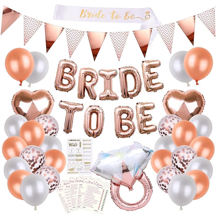 Buy Bride to Be Bachelorette Party Decorations Rose Gold Bridal