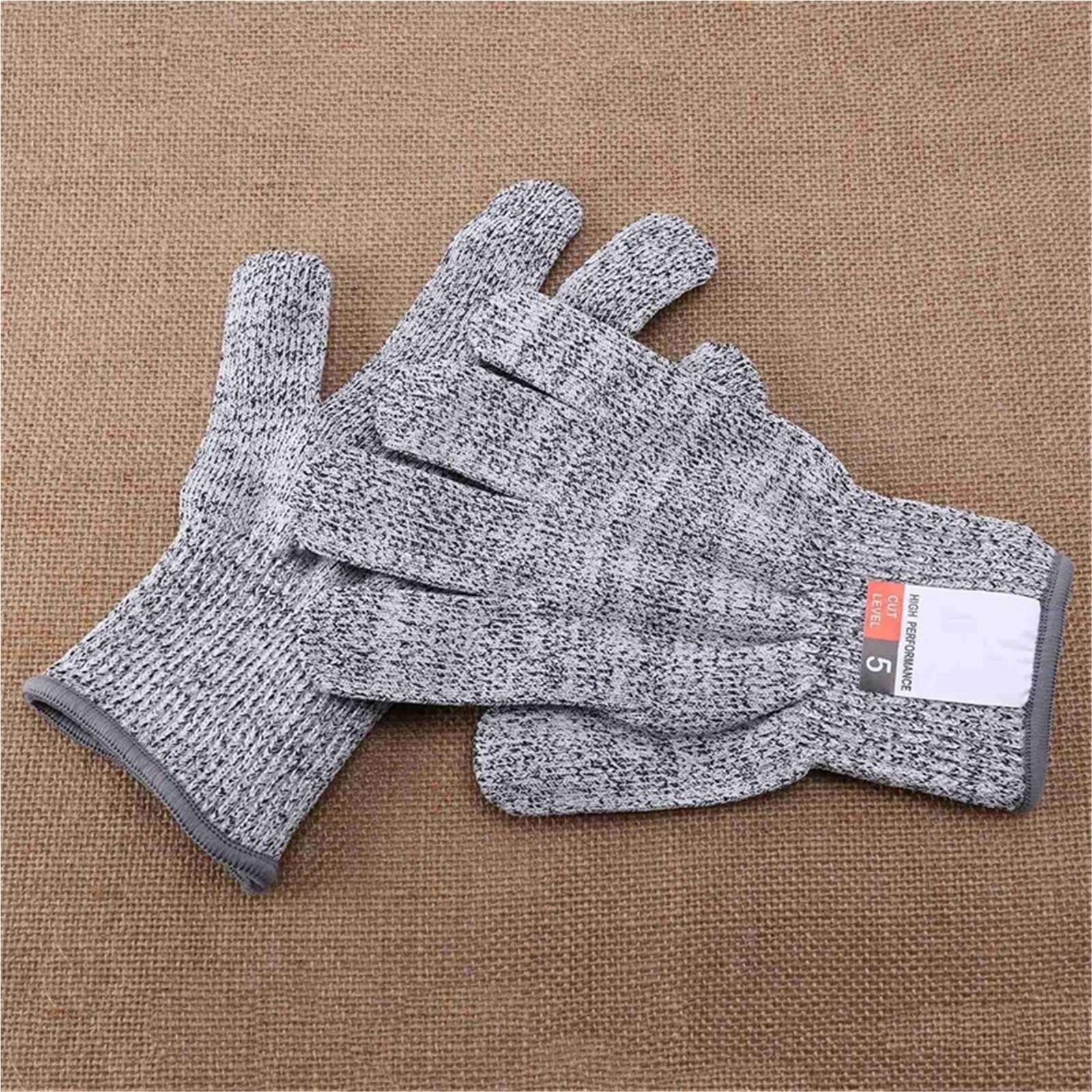 Guanti Anti Taglio, 1 paio di guanti antitaglio di livello 5 for uso alimentare, protezione e mani, guanti da cucina antitaglio for sgusciare le ostriche