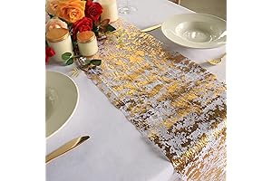 Bloss Gold Table Runner--The Perfect Touch of Festive Glamour for Your Special Occasions