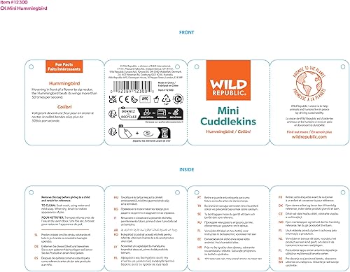 Miniatura 2 de Wild Republic Peluche de colibrí de 8 pulgadas