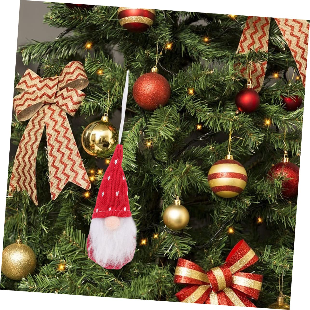 Ciieeo Piezas muñeca de Navidad Colgantes del árbol de Navidad navideños de Peluche Colgantes navideños muñecos navideños complementos navideños decoración del hogar paño