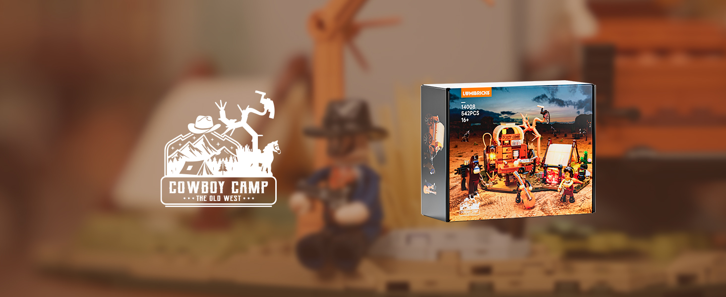 Lumibricks F9076 Cowboy Camp - beleef het buitenleven van de cowboy