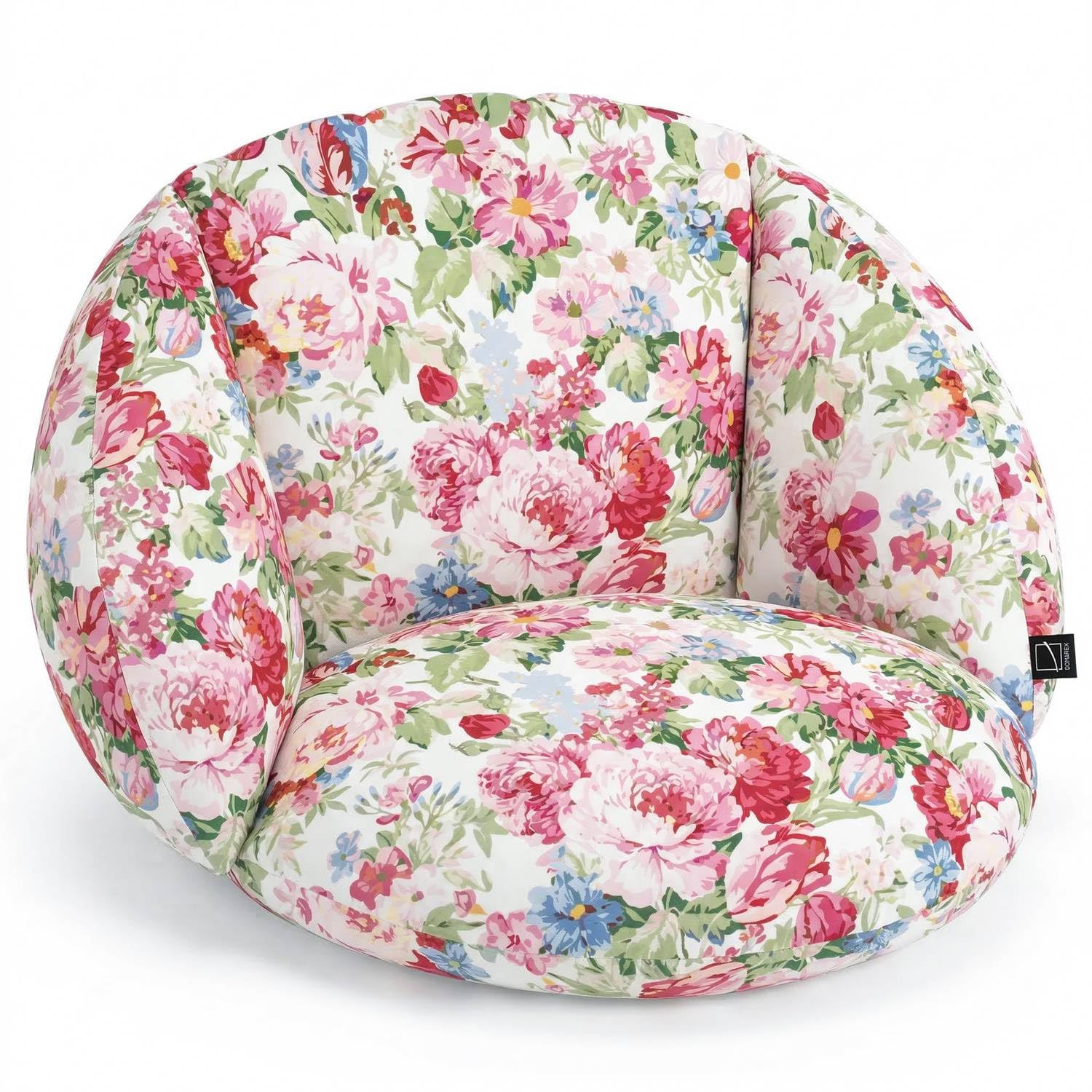 Wasserdichtes Kissen für Hängesessel Nestschaukel mit Reißverschluss, Bequeme Gartenkissen Auflage für Hängekorb Outdoor, Handgefertigte Sitzauflage, Anti-Allergisch und Extra Dick, Sweet Peony