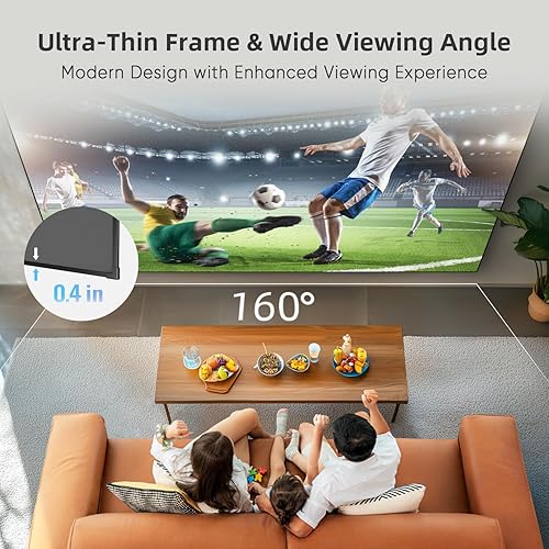 Miniatura 6 de NothingProjector - Pantalla de proyector ALR, 120 pulgadas, rechazo de luz ambiental de techo, marco fijo 4K Ultra HD 169, cristal PET, montaje en