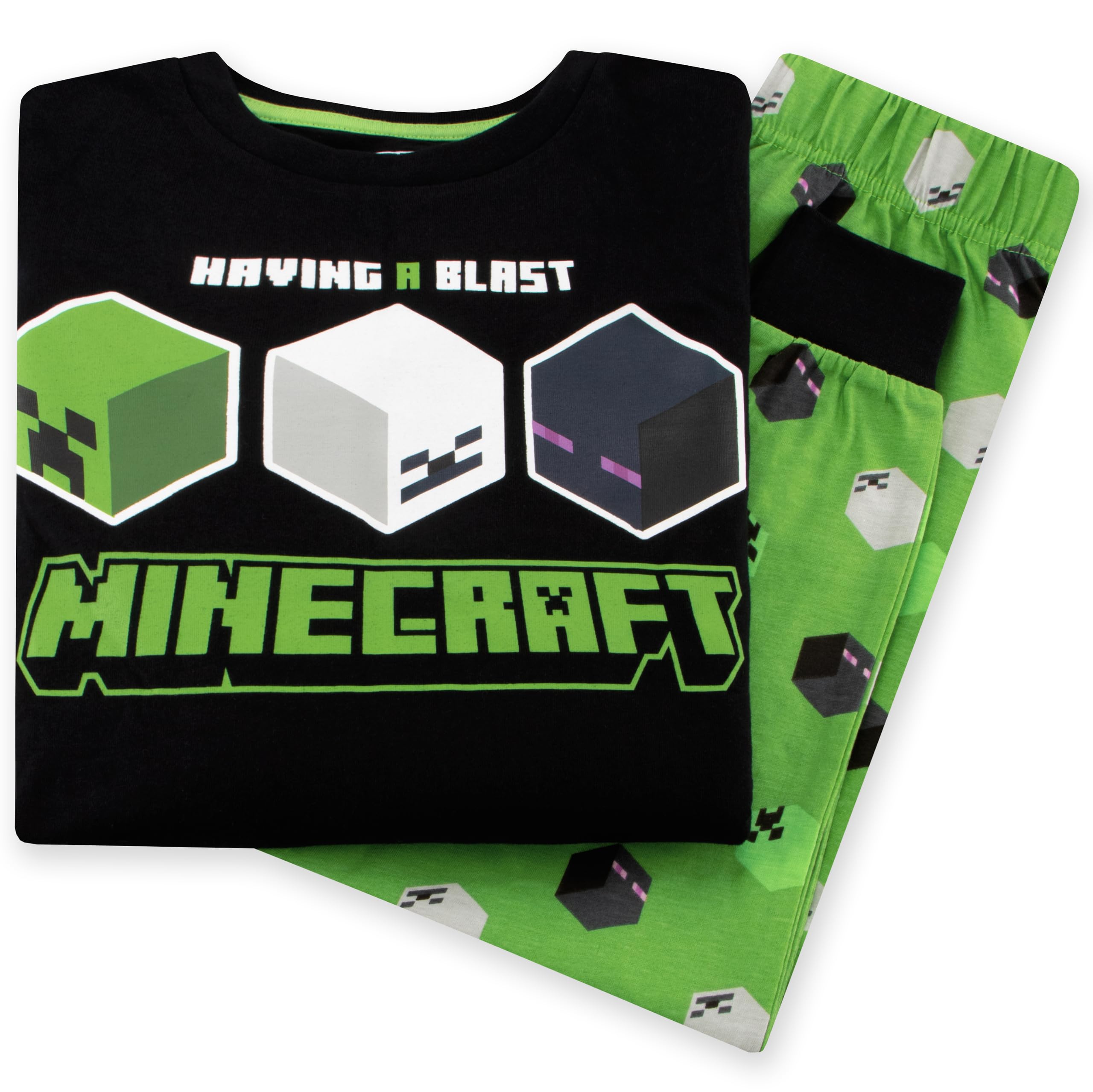 Minecraft Pyjamas Pyjamas pour garçon | Pyjamas pour Enfants | Vêtements de Nuit pour Adolescents | 5 et 13 Ans