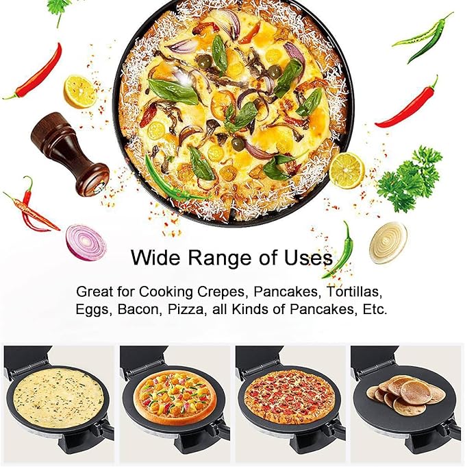 Sartén Eléctrico 1200W 240V con Tapa y Control de Temperatura miniatura 6