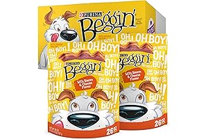 Strips with Real Meat Dog Training Treats with Bacon and Cheese -...