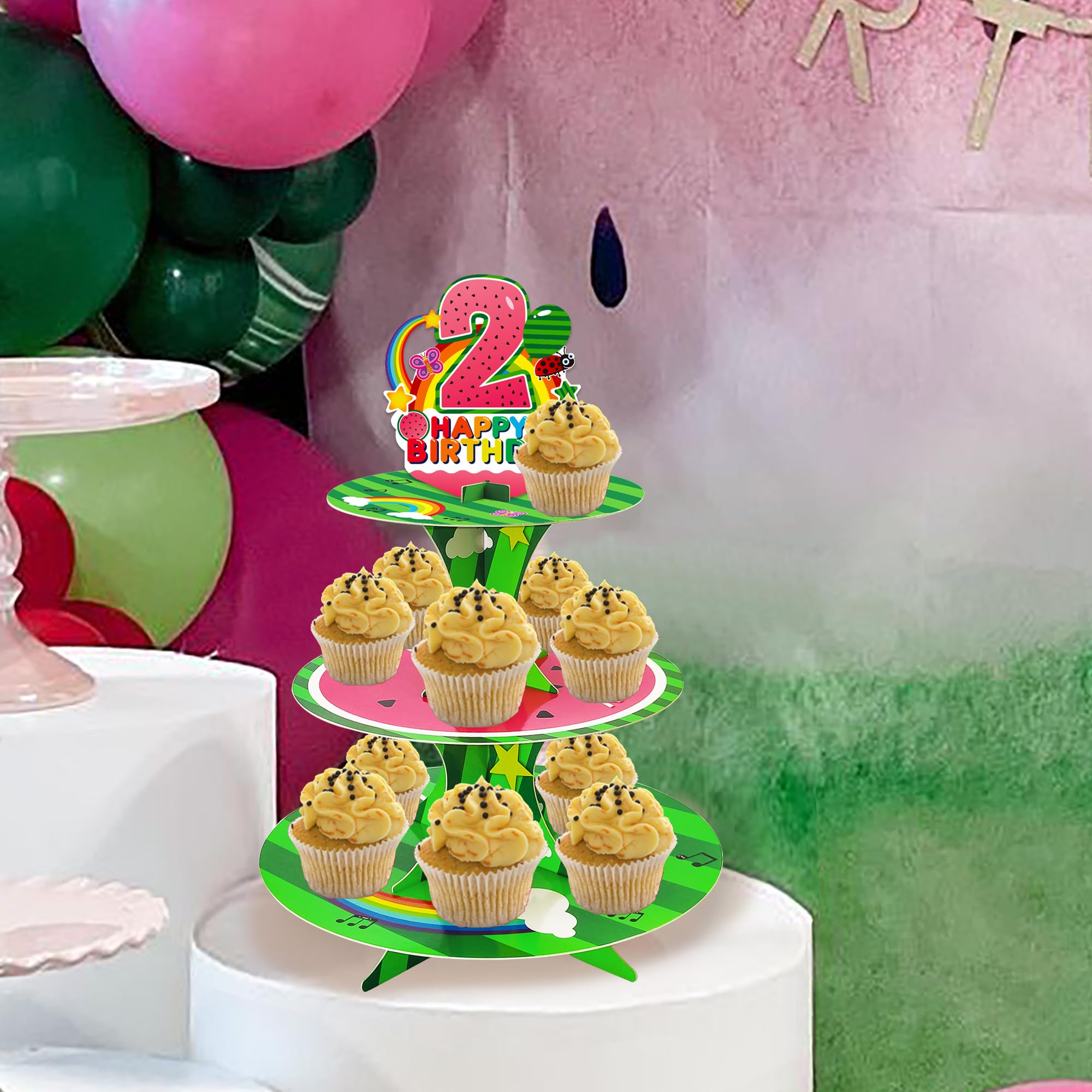 Décorations De Gâteau Enfant 25 Pièces - Carton Qualité Alimentaire, Pour Anniversaire, Cupcakes