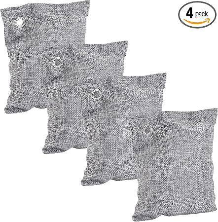 Car Air Purifier Charcoal Bag, Air Purifier made of Activated Charcoal for Car, Home Air Purifier Pack of 4