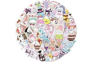 50-Pack Sanrio Stickers: Sprinkle Joy with Playful Designs